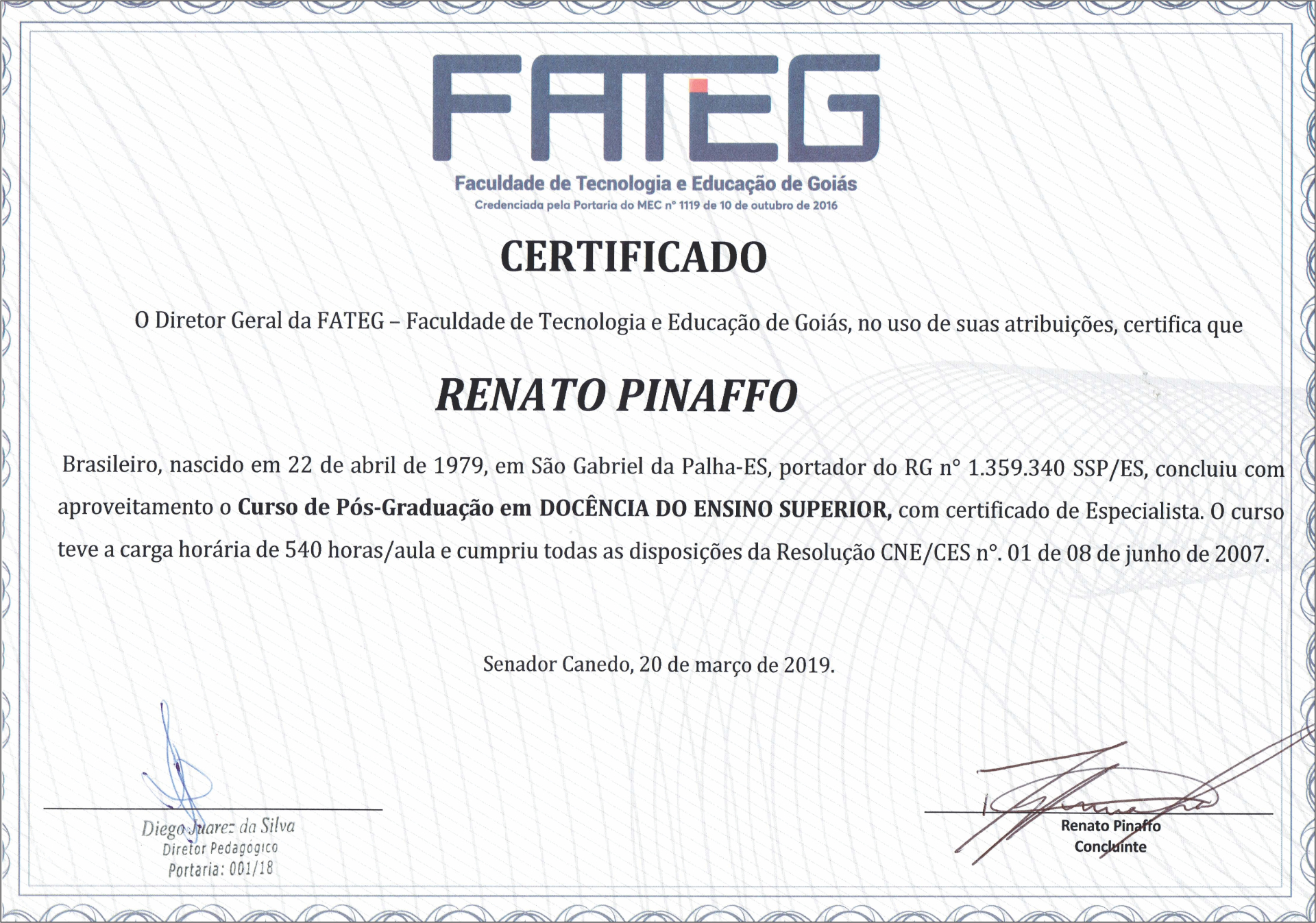 Certificado 21