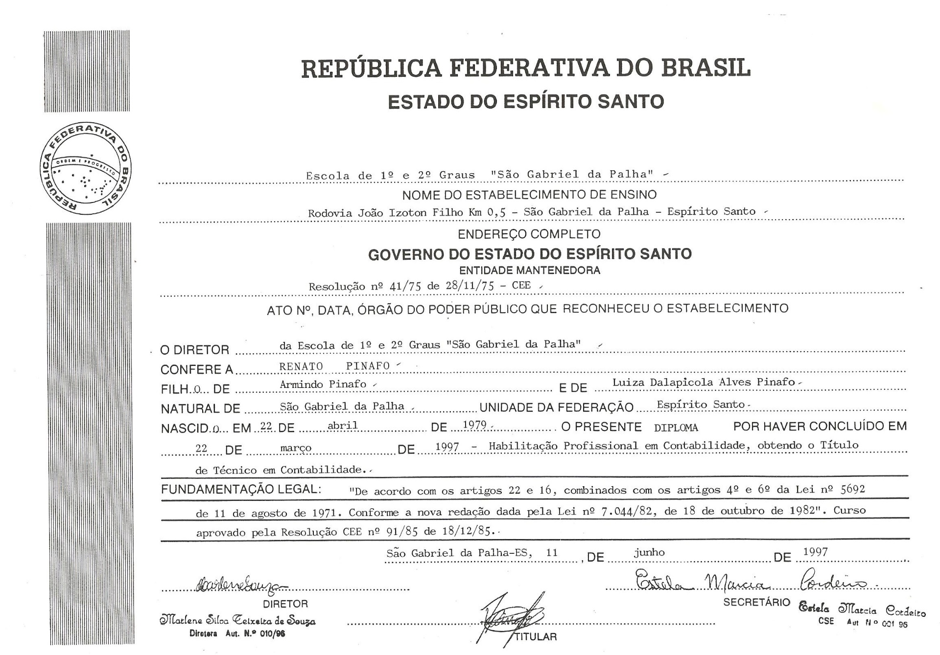 Certificado 22