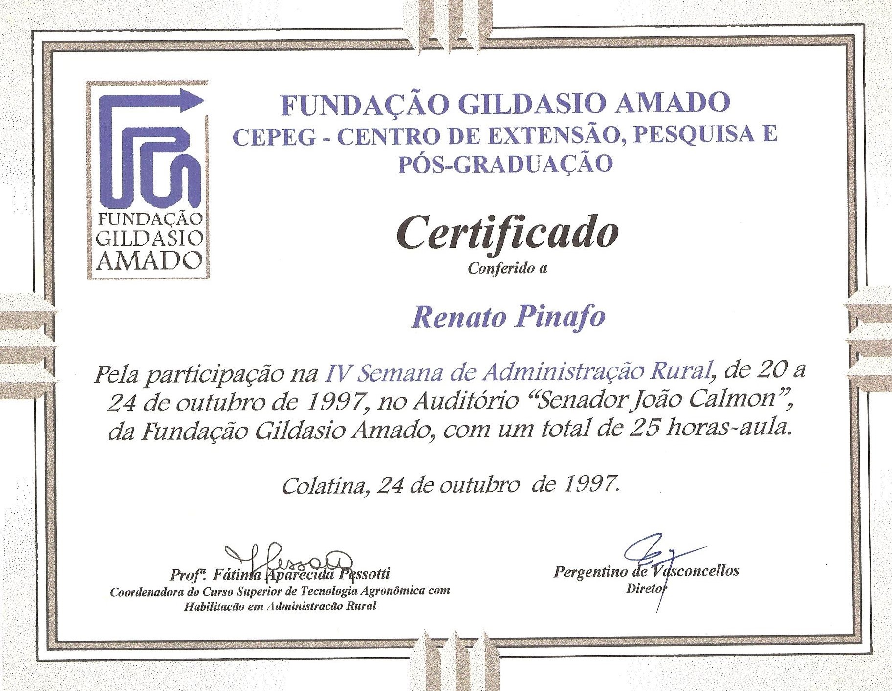 Certificado 25